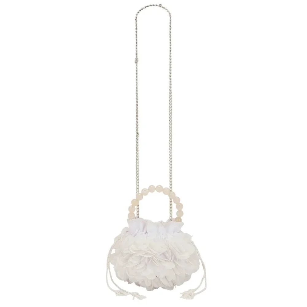 PatBO x REVOLVE x Nannacay Alyssa Bag in White New Womens Clutch Evening